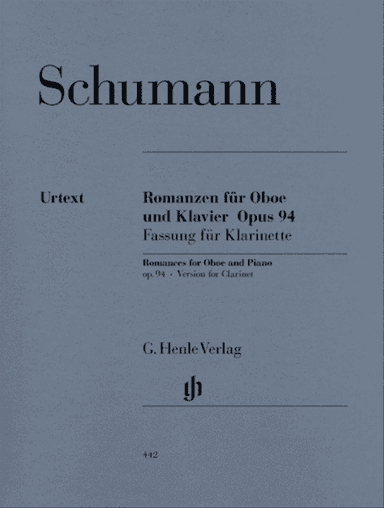 Schumann - 3 Romances Op 94 Clarinet/Piano