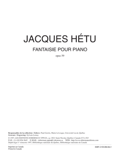 Fantaisie pour piano op. 59