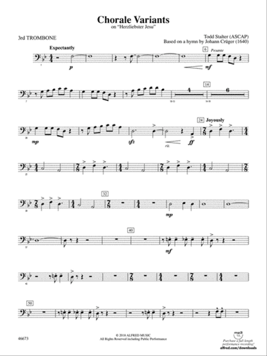 Chorale Variants: 3rd Trombone