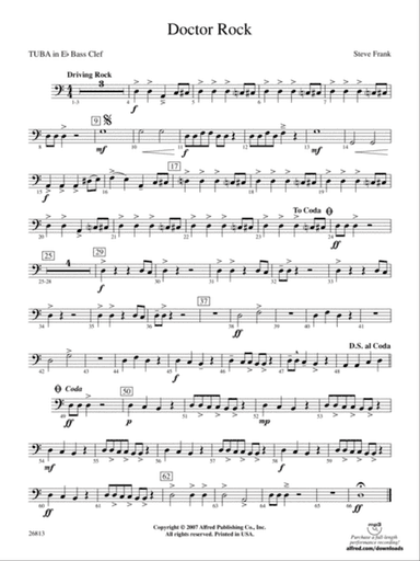 Doctor Rock: (wp) E-flat Tuba B.C.