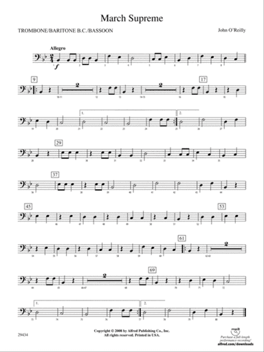 March Supreme: 1st Trombone