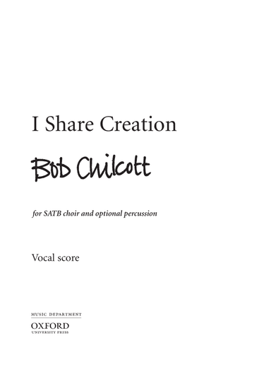I share creation