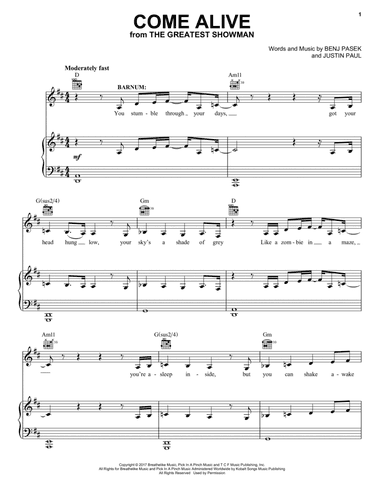 Come Alive (from The Greatest Showman)