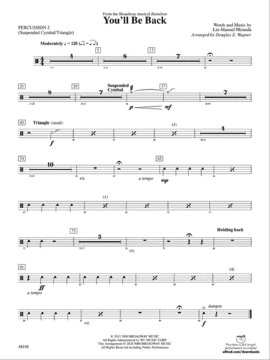 You'll Be Back: 2nd Percussion