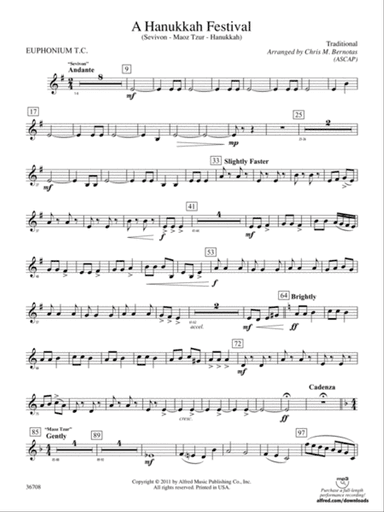 A Hanukkah Festival: (wp) Baritone T.C.