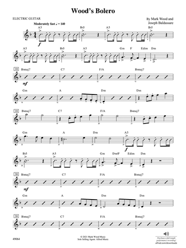 Wood's Bolero: Guitar