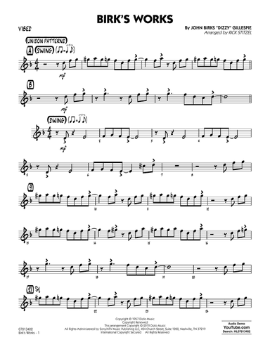Birk's Works (arr. Rick Stitzel) - Vibes