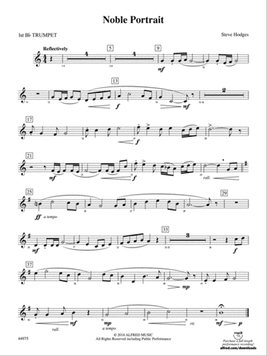Noble Portrait: 1st B-flat Trumpet