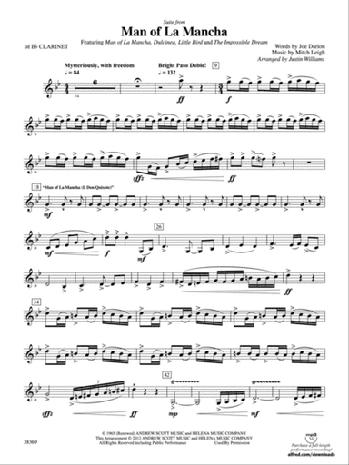 Man of La Mancha: 1st B-flat Clarinet