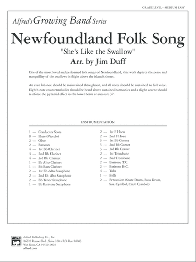 Newfoundland Folk Song: Score
