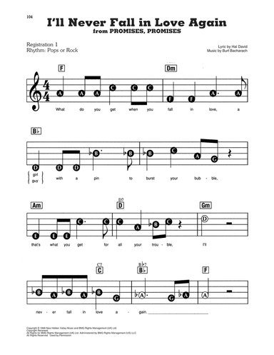 I'll Never Fall In Love Again