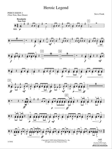 Heroic Legend: 1st Percussion