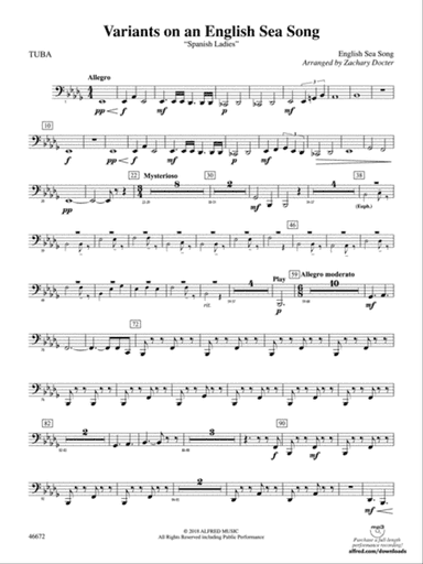 Variants on an English Sea Song: Tuba