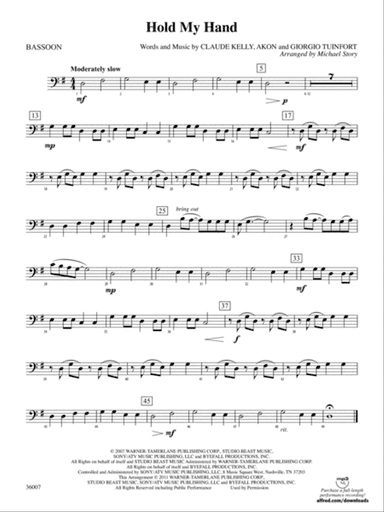Hold My Hand: Bassoon