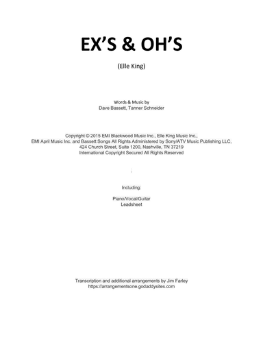 Ex's & Oh's