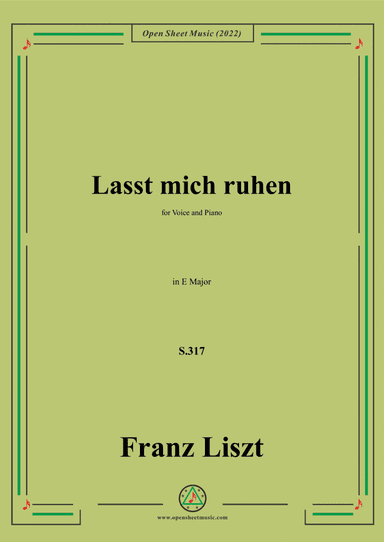 Liszt-Lasst mich ruhen,S.317,in E Major