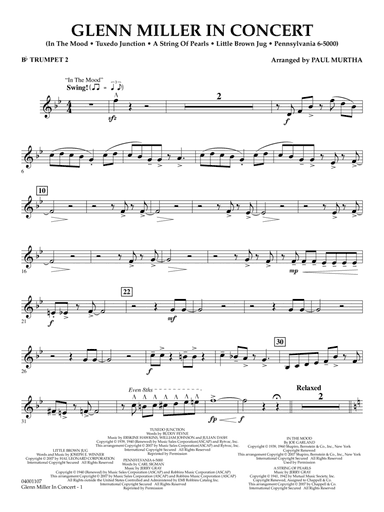 Glenn Miller In Concert (arr. Paul Murtha) - Bb Trumpet 2
