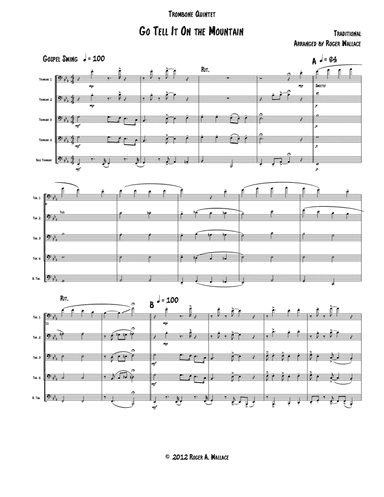Go Tell It on the Mountain (Low Brass Quintet)