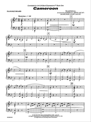 Cameroon: Piano Accompaniment