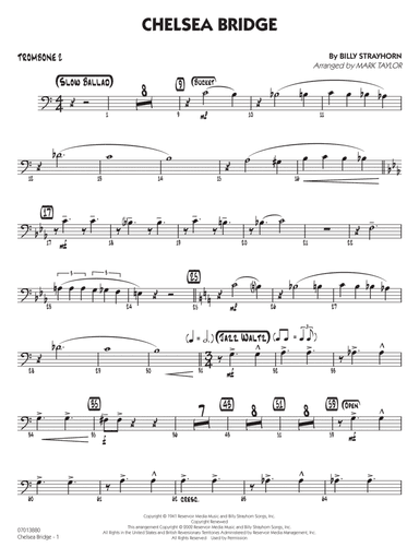 Chelsea Bridge (arr. Mark Taylor) - Trombone 2