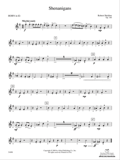 Shenanigans: (wp) 1st Horn in E-flat