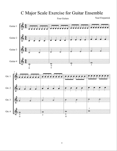 Guitar Ensemble Exercise