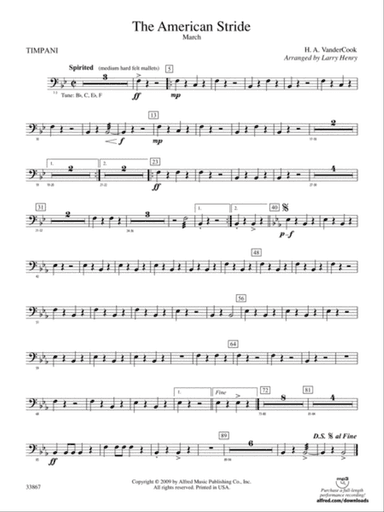 The American Stride: Timpani