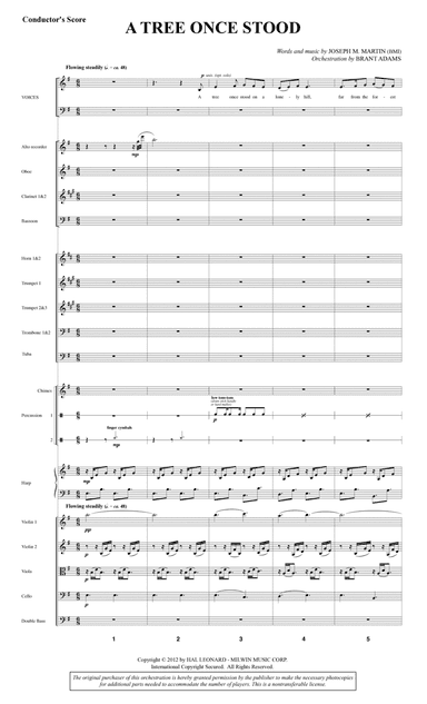 A Tree Once Stood - Full Score