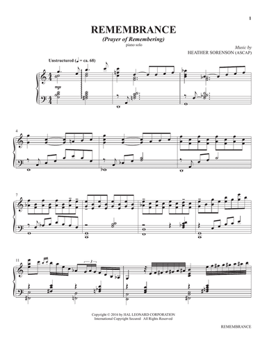 Remembrance (from The Prayer Project)