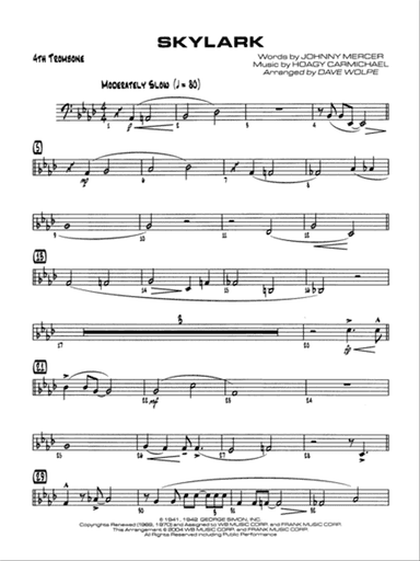 Skylark: 4th Trombone