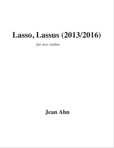 Lasso, Lassus for two violins