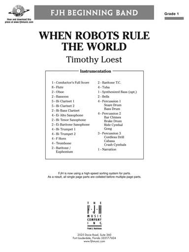 When Robots Rule the World: Score