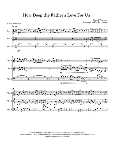 How Deep The Father's Love For Us