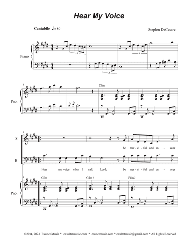 Hear My Voice (SAB)
