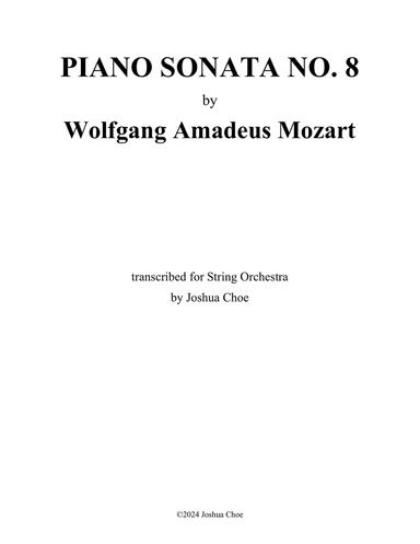 Piano Sonata No. 8