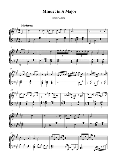 Minuet in A Major
