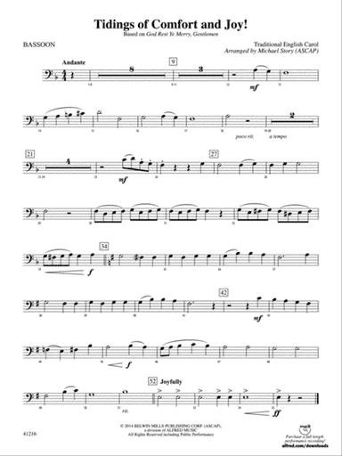 Tidings of Comfort and Joy!: Bassoon