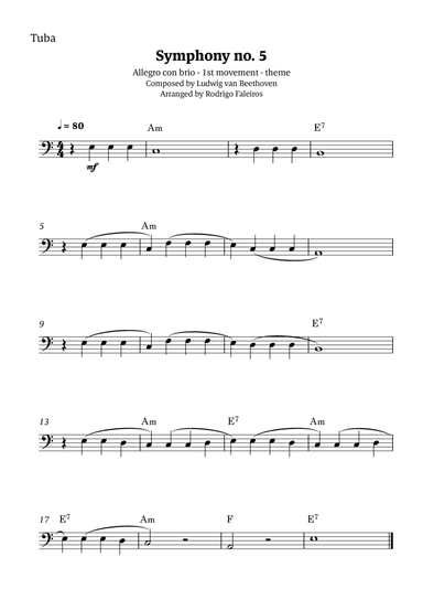 Symphony no. 5 - 1st movement (theme)