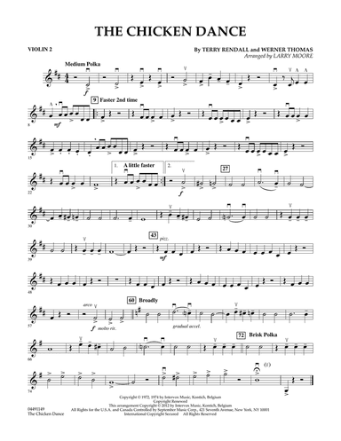 The Chicken Dance (arr. Larry Moore) - Violin 2