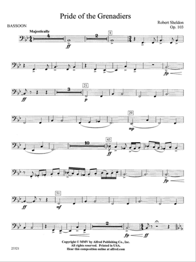 Pride of the Grenadiers: Bassoon