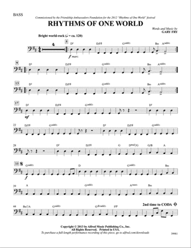 Rhythms of One World: String Bass