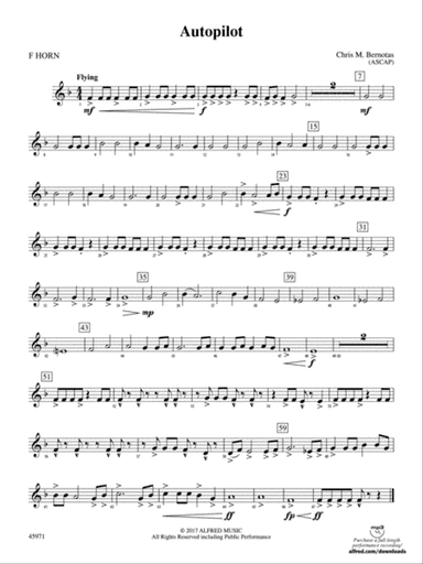Autopilot: 1st F Horn