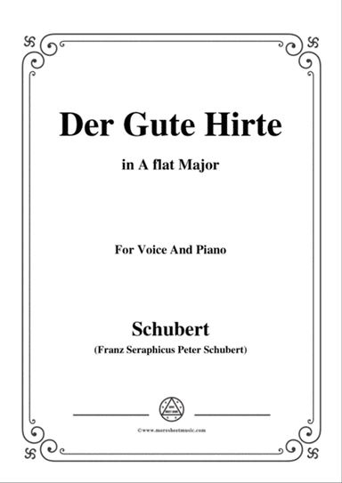 Schubert-Der Gute Hirte,in A flat Major,for Voice&Piano