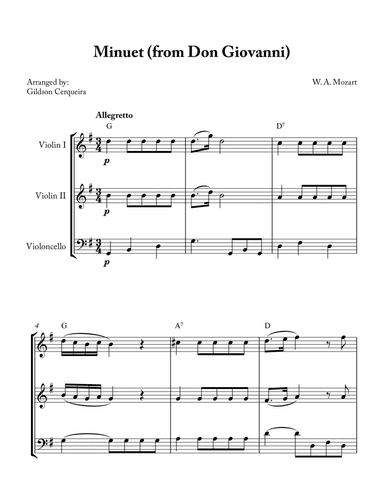 Minuet (from Don Giovanni)