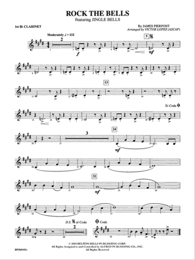 Rock the Bells: 1st B-flat Clarinet