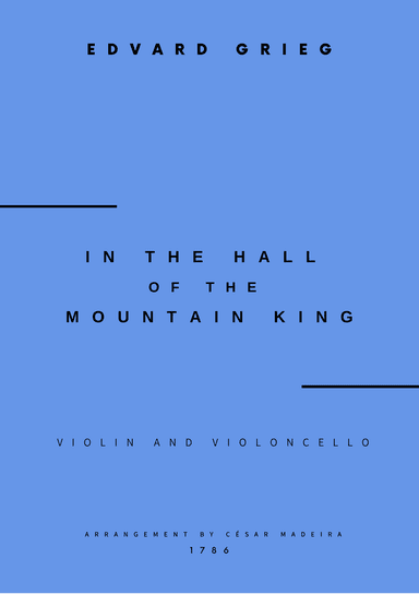 In The Hall Of The Mountain King - Violin and Cello (Full Score and Parts)