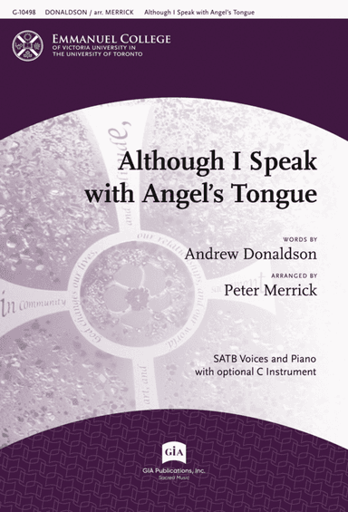 Although I Speak with Angel's Tongue