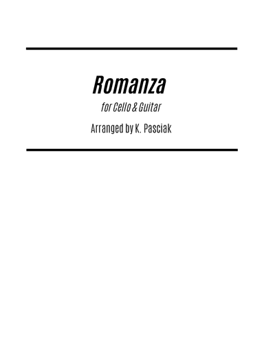 Romanza (for Cello and Guitar)