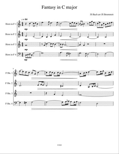 Bach Fantasy in C