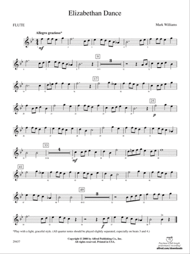 Elizabethan Dance: Flute